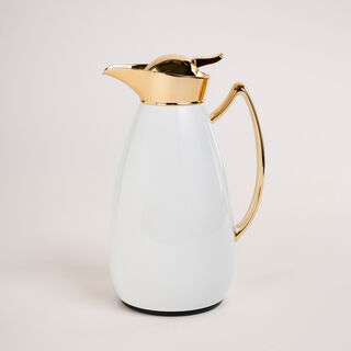 Dallety Steel Flask White/Gold 1L