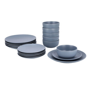 La Mesa blue stoneware 18 pc Dinner set