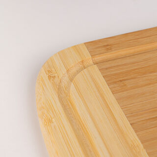 Bamboo Cutting Board With Juice Grooved Borders 