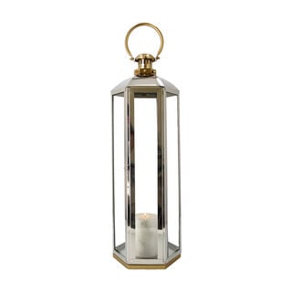 Lantern Stainless Steel Silver & Gold