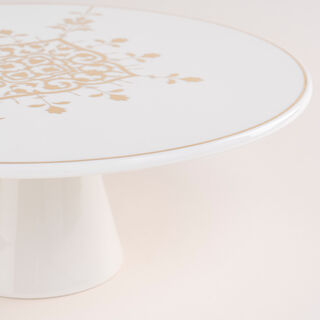 Footed Cake Stand Gold Frill