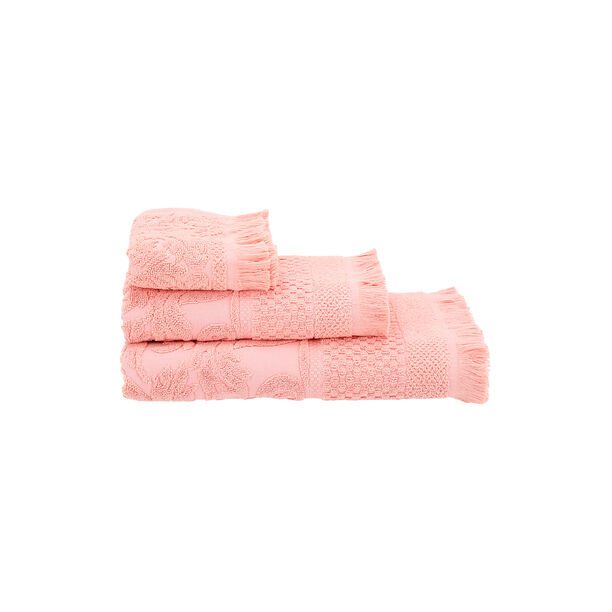 Jacquard/cotton bath towel, peach 70*140 cm image number 5