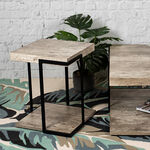 Wooden side table 40*40*50 cm image number 4
