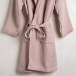 Ambra pink cotton bathrobe L/XL image number 1