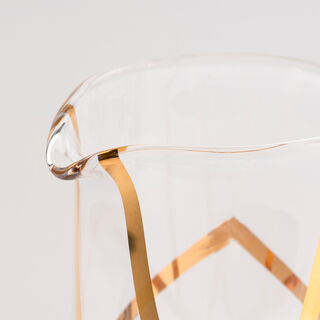La Mesa 1 Piece Glass Jug Arabisque Gold