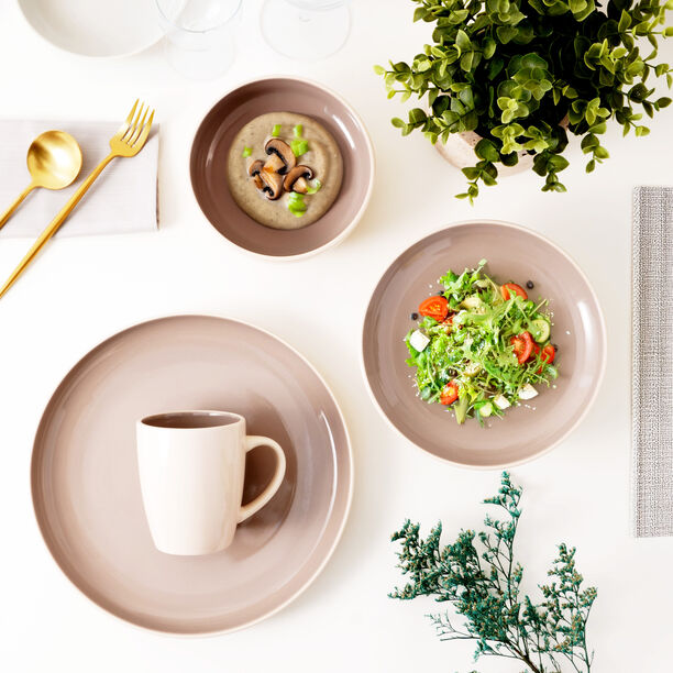 La Mesa 16pcs stoneware dinner set, beige image number 8