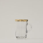 Tea Glass Set 6 Pieces Double Line Silver image number 2