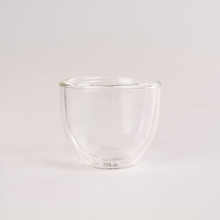 6 Piece Glass Double Wall Coffee Cup