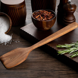 مقلب طعام خشبي طول 36 سم من البرتو 