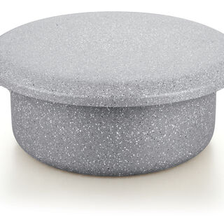 Marble Coating Casserole With Serving Lid Grey