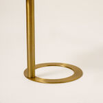 Homez aluminum sofa table in gold dia 40cm image number 2