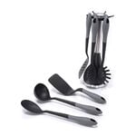 Alberto 6 piece cooking utensil set black and grey color image number 2