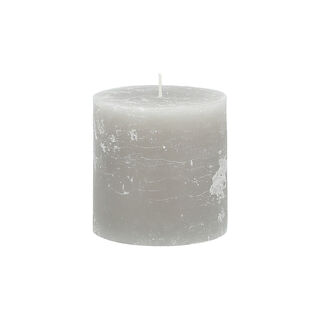 Pillar Candle Rustic Taupe 10*10 cm