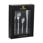 La Mesa 16 Piece Cutlery Set Matt Silver image number 1