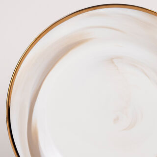 La Mesa 18 Pcs Porcelain Dinner Set Serve 6 Honey&nbsp;