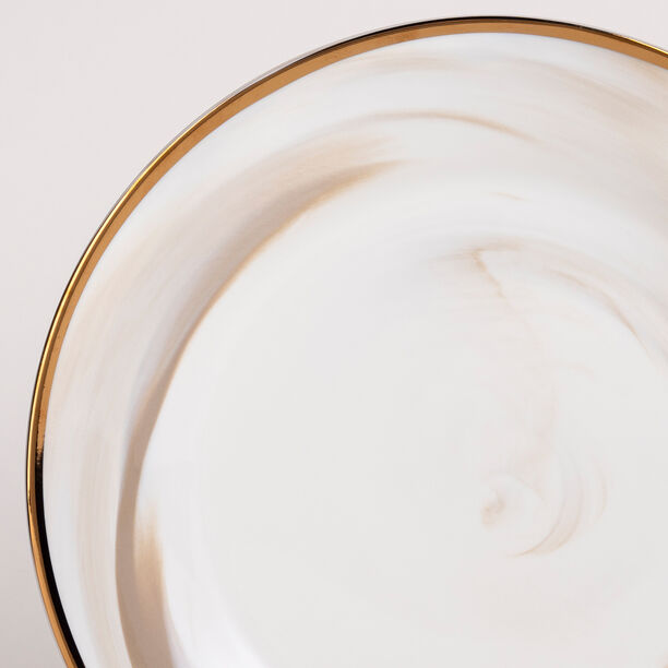 La Mesa 18 Pcs Porcelain Dinner Set Serve 6 Honey&nbsp; image number 2