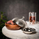 Date Bowl Wood With Steel Tamar Silver image number 0