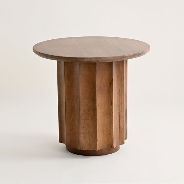 هومز طاولة جانبية خشبية باللون البني 50*55*55سم image number 0