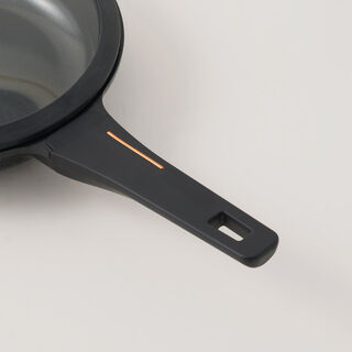 Alberto aluminum frying pan with lid 1.2l, black