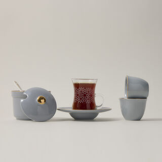 20 Pieces Porcelain Arabic Tea And Coffee Set