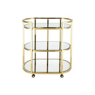Trolley Ssteel Gold 3 Tier 75.5*43*90 cm