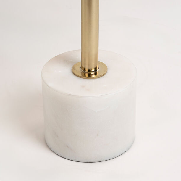 Metal Side Table Marble Base 35.6* 35.6*48.5 cm image number 4