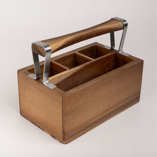 البرتو حامل أدوات مائدة خشب 26*16*20 سم