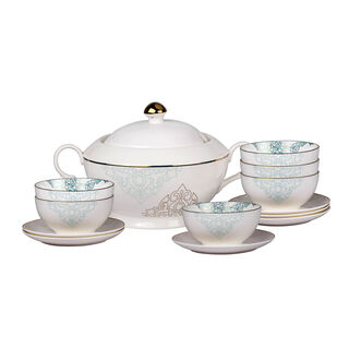 14 pieces Soup Tureen Serve 6 Person,Ornament