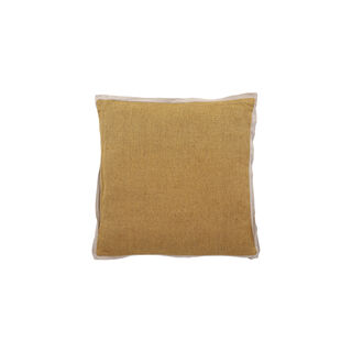Cottage Linen Cotton Cushion 50 * 50 cm Yellow