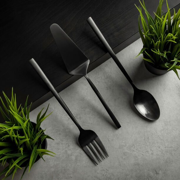 La Mesa black stainless steel cake serving set 3 pcs image number 0
