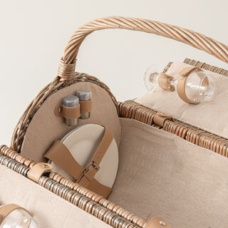 Willow picnic basket 26 pcs set for 4 person