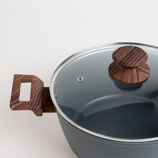 7Pcs Forged Aluminum Cookware Set With Silicone Handles 