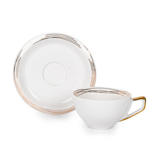 English Coffee Cups Set Gold 100 Ml