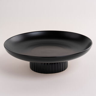 La Mesa black porcelain plate 28 cm