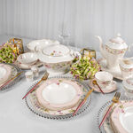 طقم سفرة بورسلان فاخر 47 قطعة image number 0