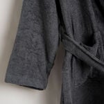 Ultra soft bathrobe, gray size S/M image number 3