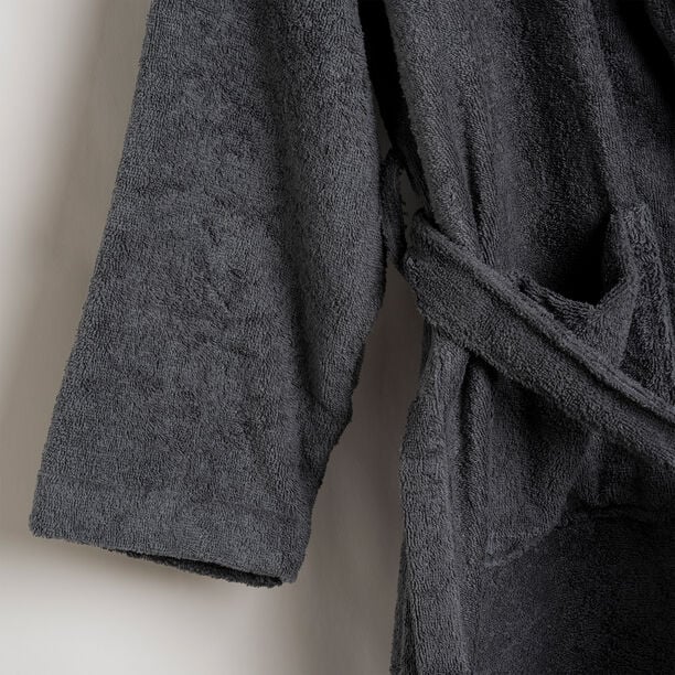 Ultra soft bathrobe, gray size S/M image number 3