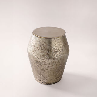 Gold Jar candle dia 11.4Xht: 13 cm