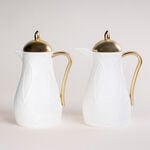 Dallaty white and gold plastic flask 1L 2 pcs image number 0