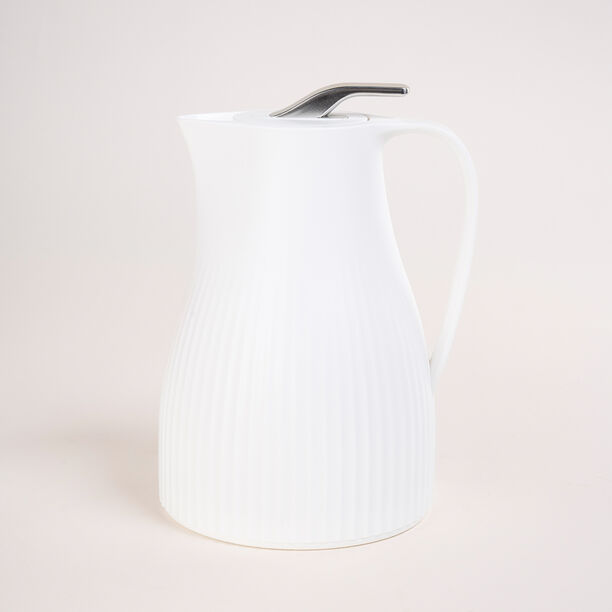 Dallety Plastic Vacuum Flask Bear White 1L image number 0