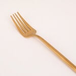 ROME 20PCS CUTLERY SET MATT GOLD MODERN SHAPE image number 3