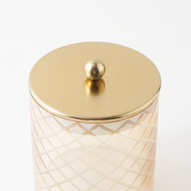 ألبرتو طقم برطمانات زجاج 3 قطع 12*12*14سم، فضي image number 4