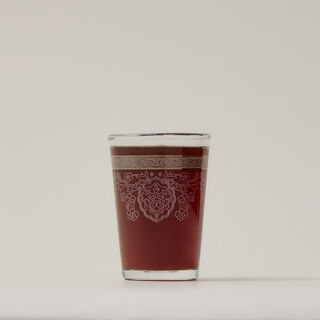 Moroccan Tea Glass Set Silver