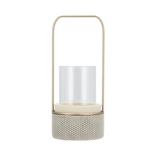 Waraq Ceramic Lantern 15.5*15.5*36 Cm