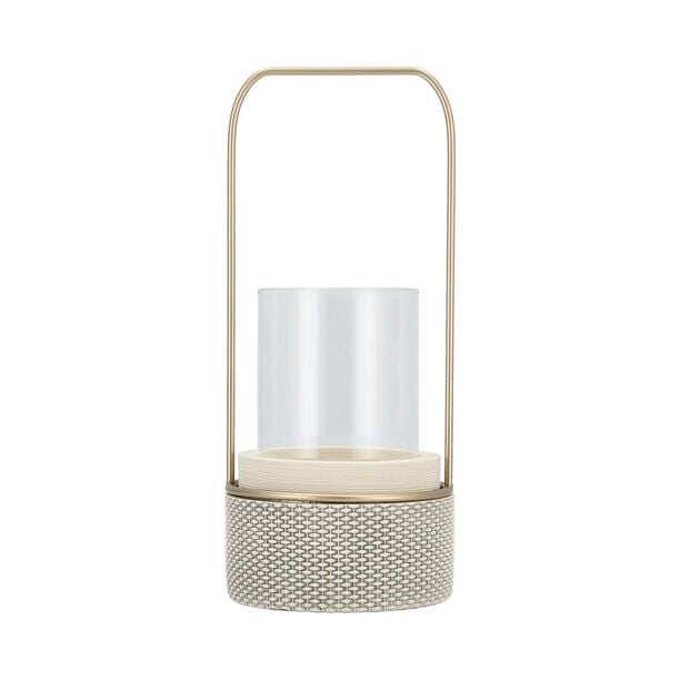 Waraq Ceramic Lantern 15.5*15.5*36 Cm image number 0