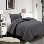 2 Pieces Super Soft Velvet Twin Bed Set image number 1