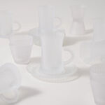 Dallaty tea set 18pcs glass grey line pattern image number 4