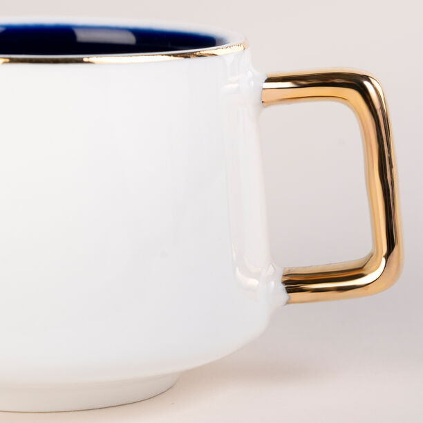 Dallaty blue and white porcelain Turkish coffee cups set 12 pcs image number 3