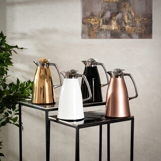 Dallaty vacuum flask beige and gold 1L