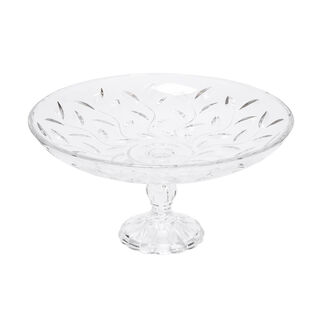 RCR Laurus transparent crystal cake stand 33*17.5 cm